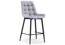 Барный стул Алст серо-лиловый / черный (50x56x100)