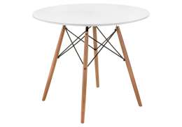 Стол деревянный Table 80 white / wood (80x72)