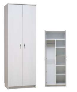 Шкаф 2-х дверный для платья и белья (800/2320)