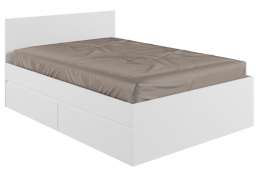 Кровать Мадера 140х200 белый (145x203,2x90)