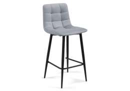 Барный стул Чилли К светло-серый / черный (43x42x93)